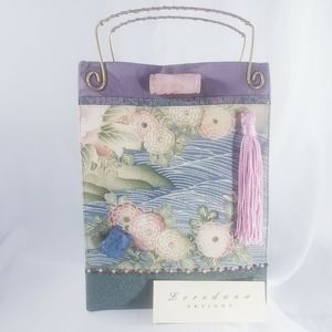 LOREDANA Artisan Antique Kimono Handstitched Tote
